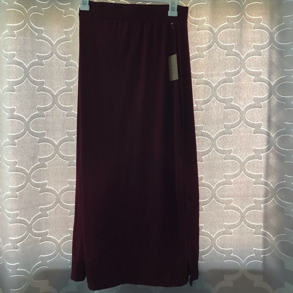Burgundy skirt
